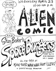 Alien Comic and Stan Baker Space Burgers at King Tuts Wah Wah Hut