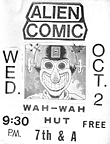 Alien Comic at Wah Wah Hut