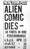 Alien Comic at CBGB