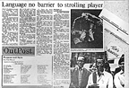 Language no barrier to strolling player - South China Morning Post - February 11, 1976